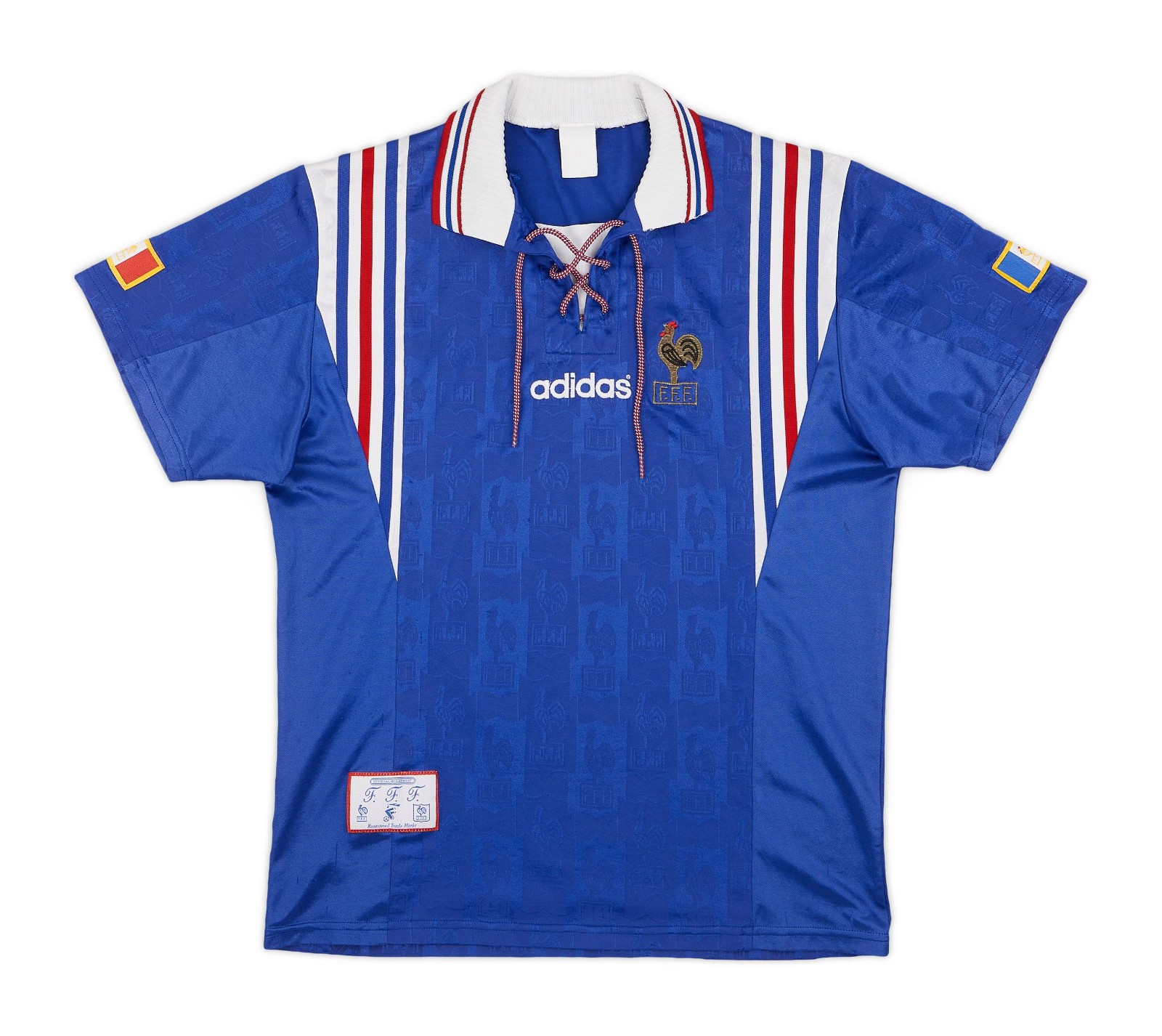 Primera equipación de Francia 1996
