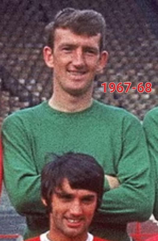 Equipación de portero de Manchester United 67-68