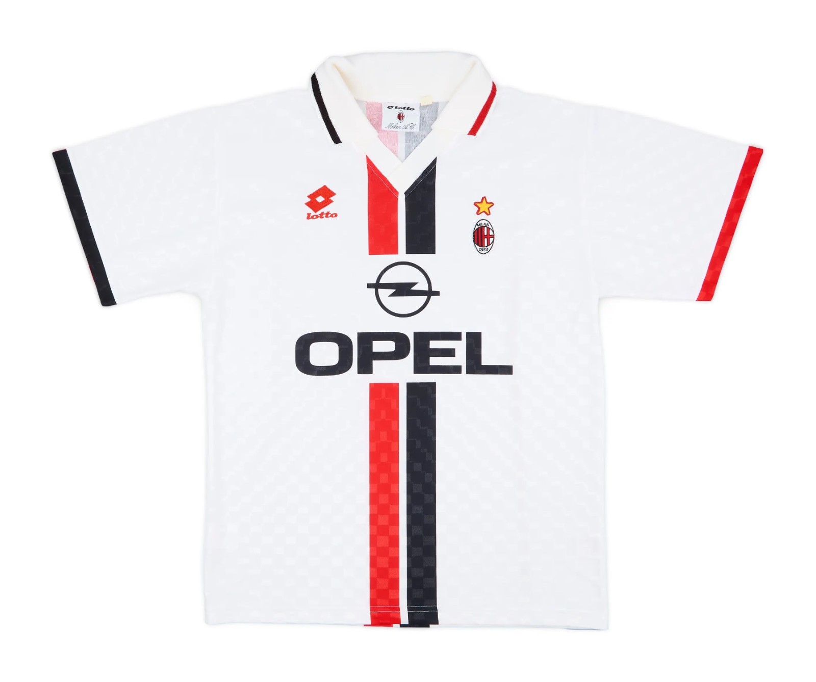 Segunda equipación de Milan 95-96