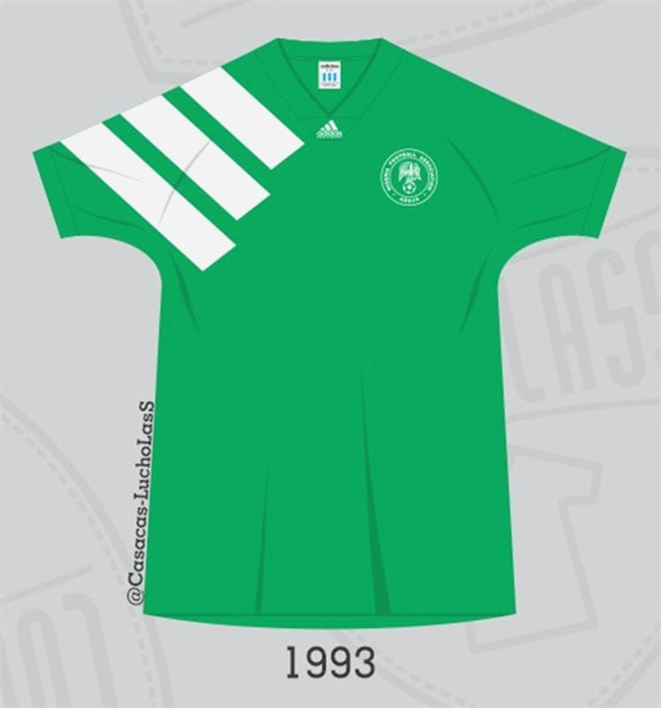 Primera equipación de Nigeria 1993