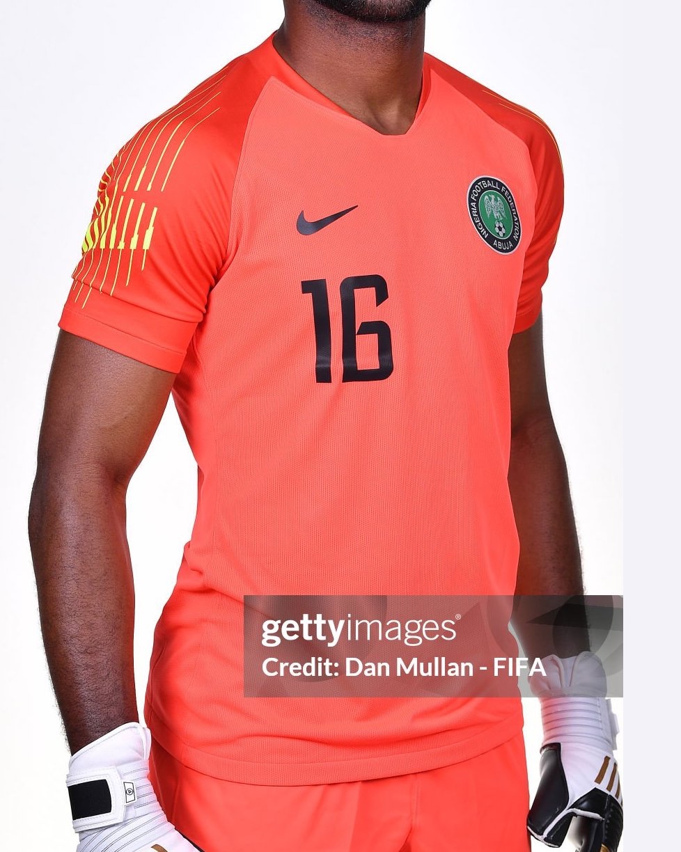 Equipación de portero de Nigeria 2018