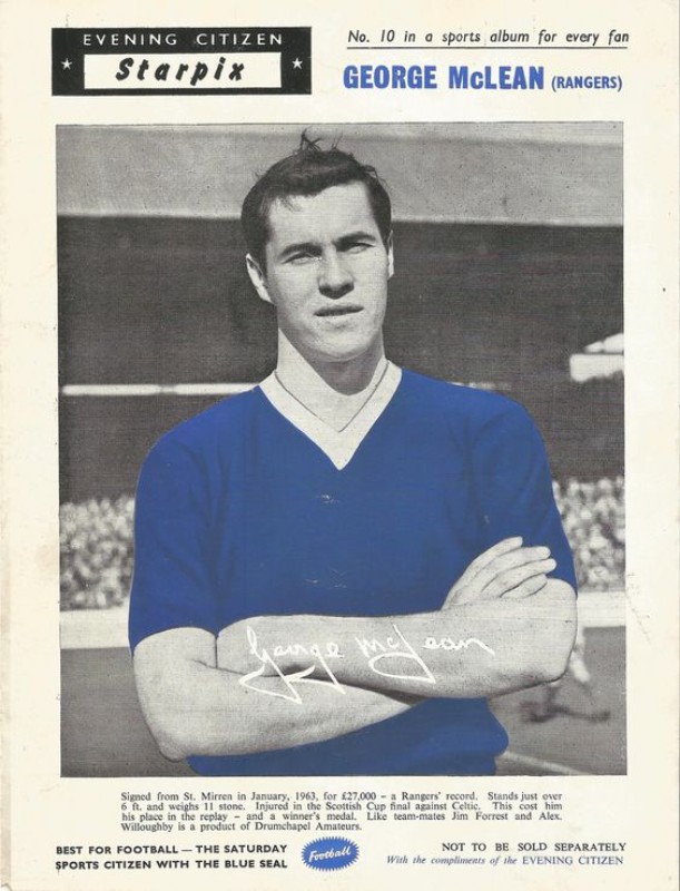 Primera equipación de Glasgow Rangers 1964