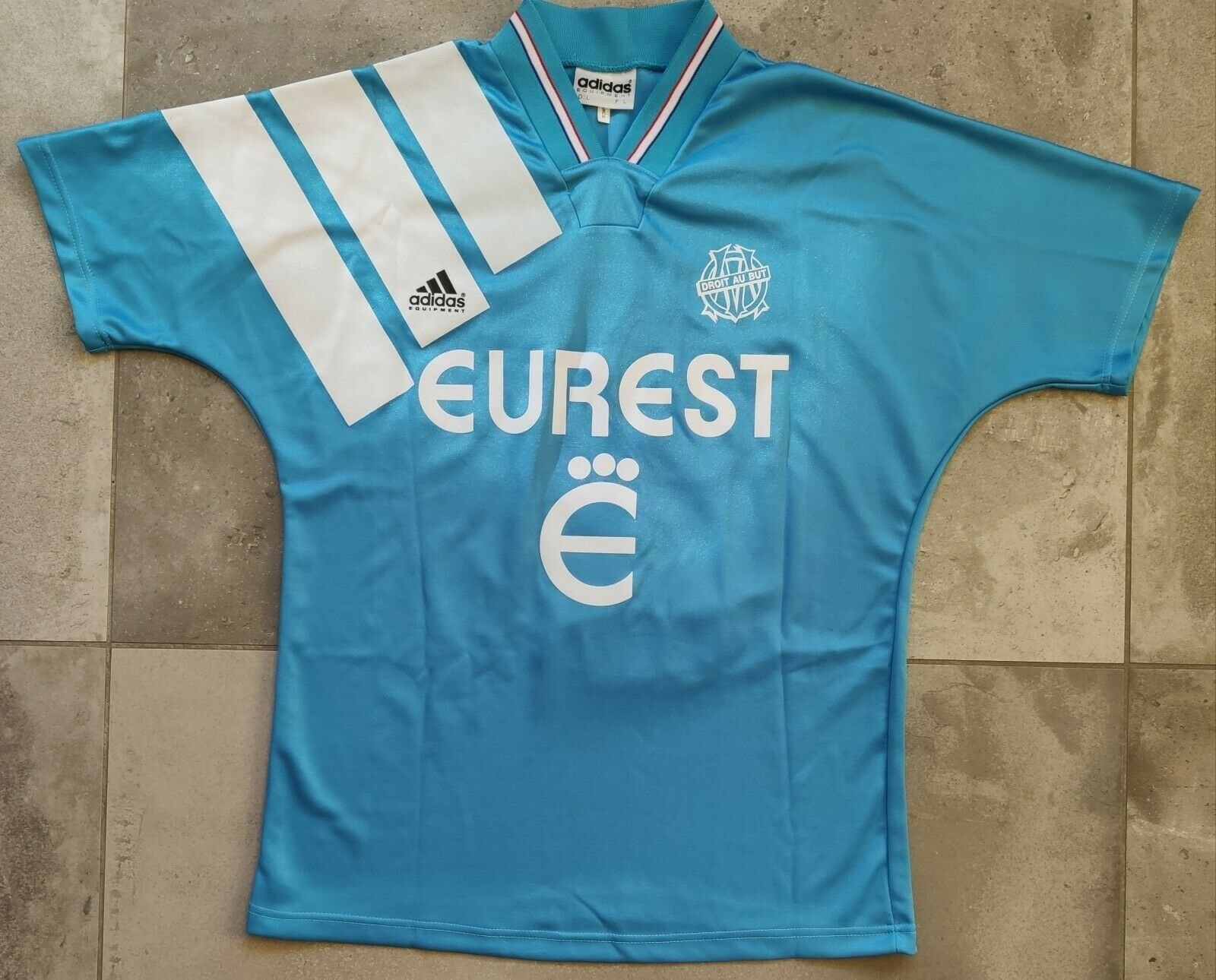 Segunda equipación de Olympique de Marsella 93-94