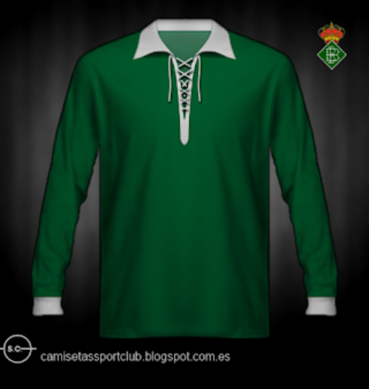 Segunda equipación de Real Betis 1924
