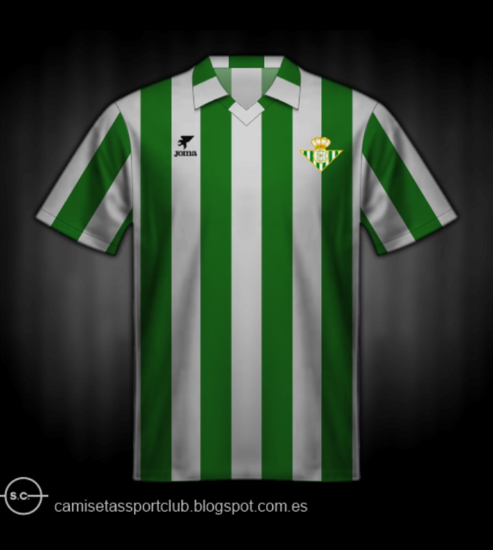 Primera equipación de Real Betis 90-91