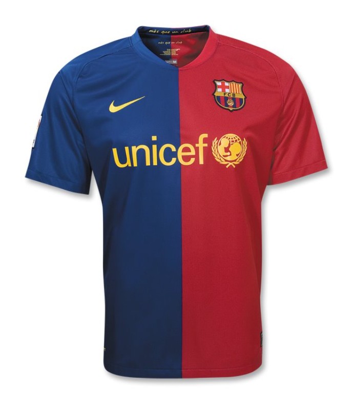 Primera equipación de Barcelona 08-09