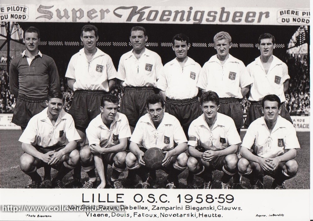 Primera equipación de Lille 58-59