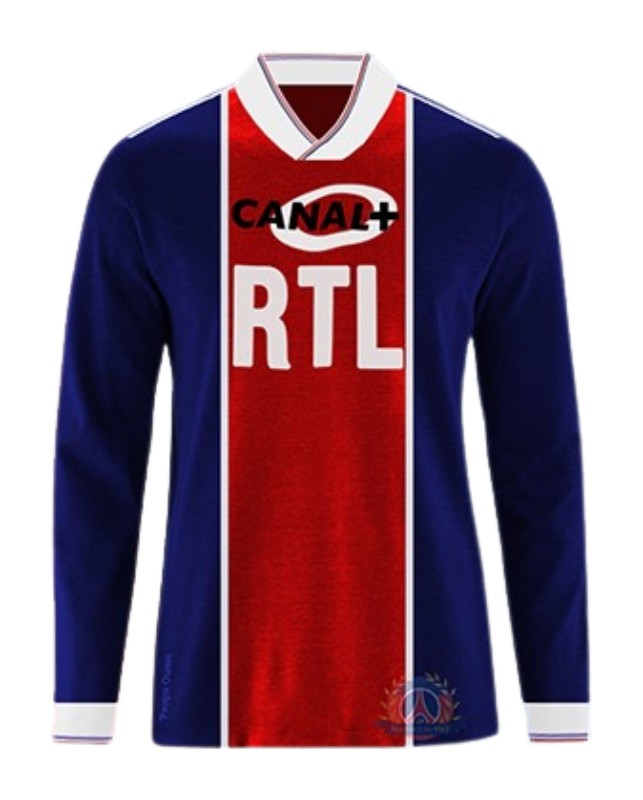Segunda equipación de Paris Saint-Germain 86-87