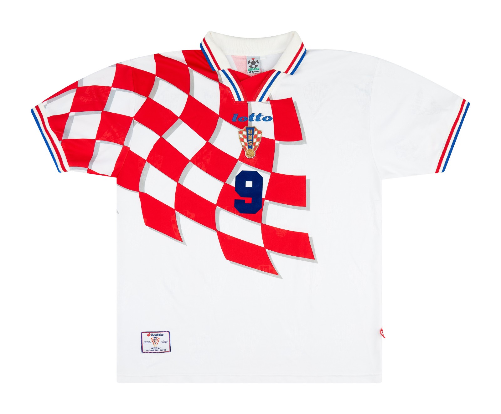 Primera equipación de Croacia 1998