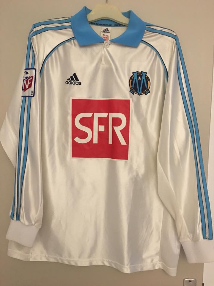 Primera equipación de Olympique de Marsella 98-99
