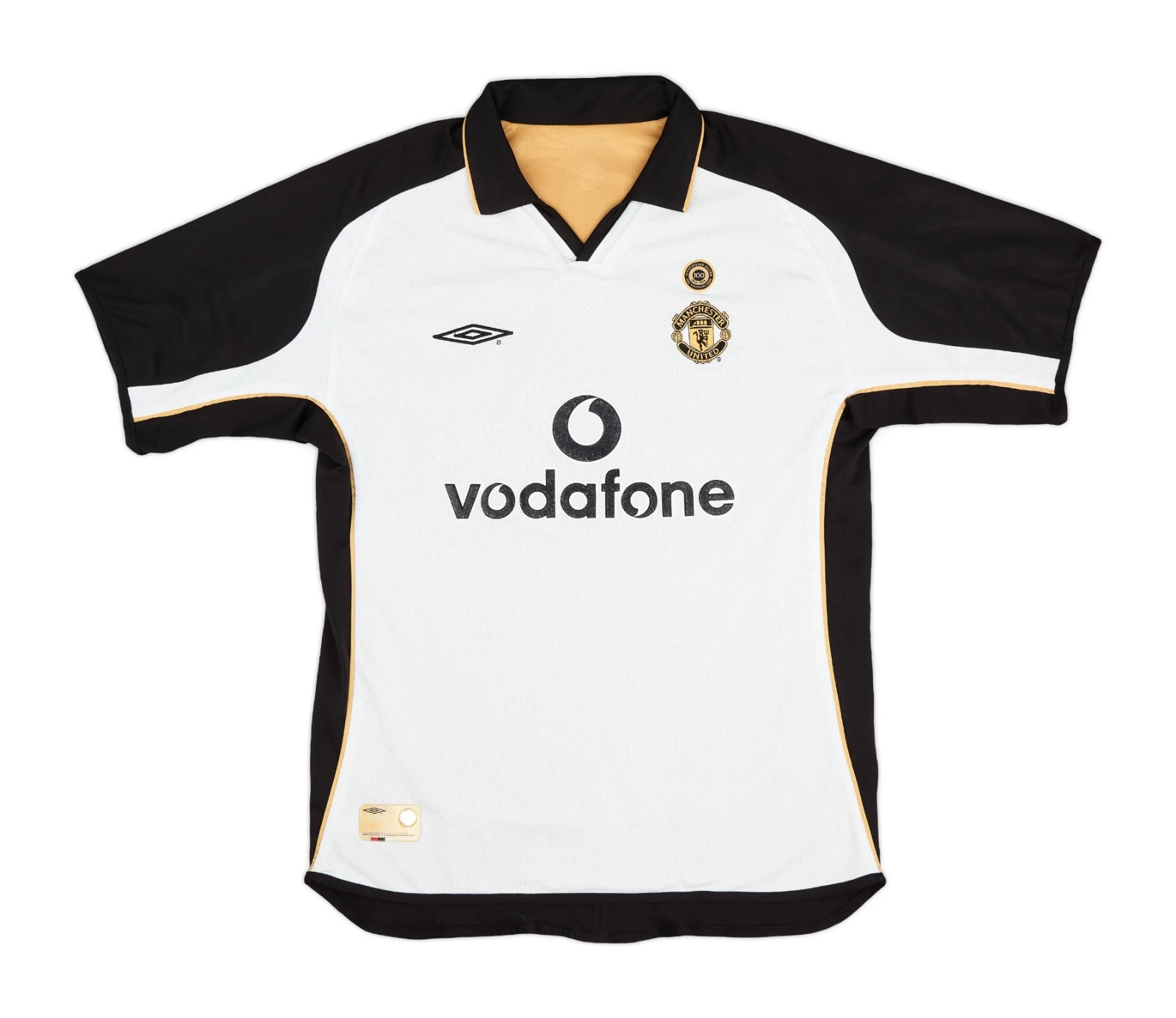 Segunda equipación de Manchester United 01-02