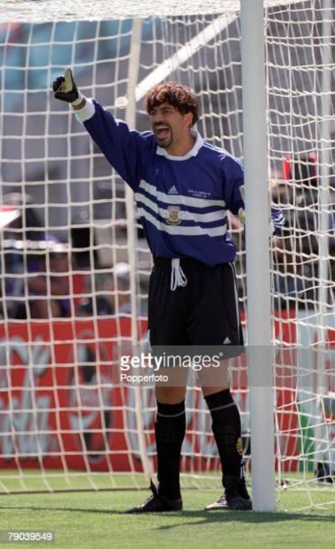 Equipación de portero de Argentina 1998