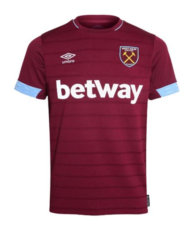 Primera equipación de West Ham United 18-19