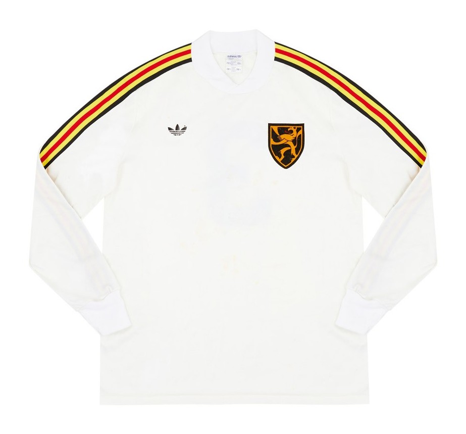 Segunda equipación de Bélgica 1980