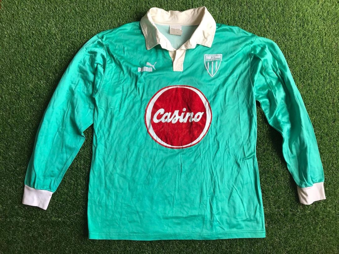 Primera equipación de Saint-Étienne 90-91