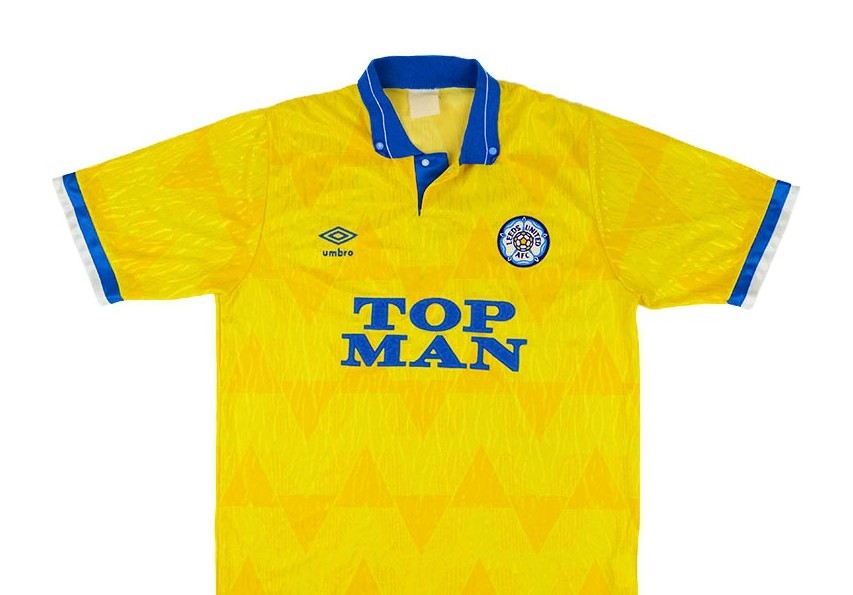 Segunda equipación de Leeds 89-90