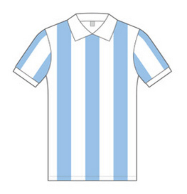 Primera equipación de Argentina 1970