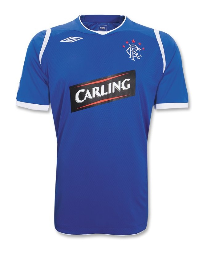 Primera equipación de Glasgow Rangers 08-09