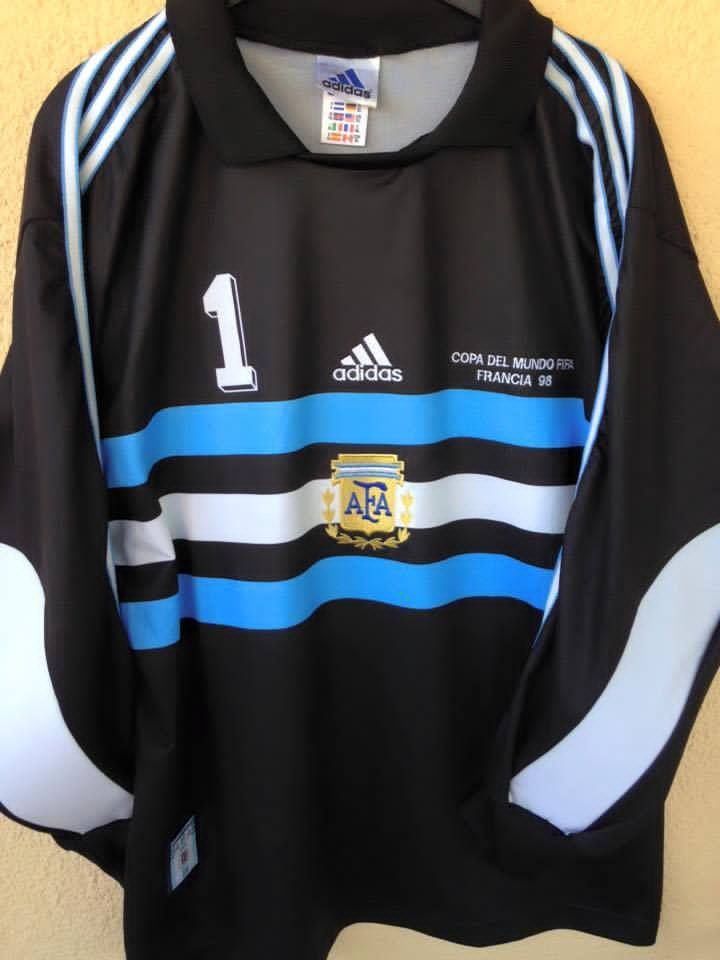Equipación de portero de Argentina 1998