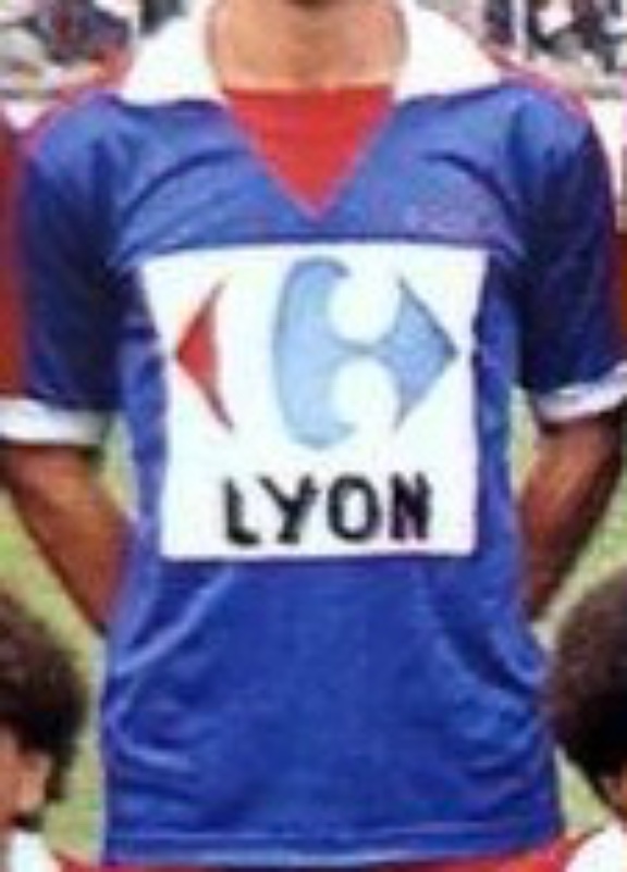 Segunda equipación de Olympique de Lyon 81-82
