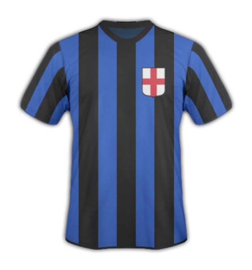 Primera equipación de Inter de Milán 1914-15