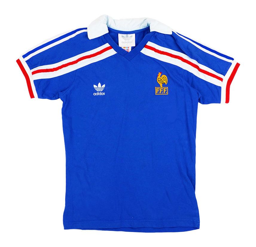 Primera equipación de Francia 1986