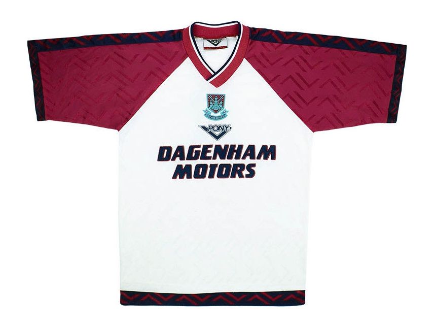 Tercera equipación de West Ham United 95-96