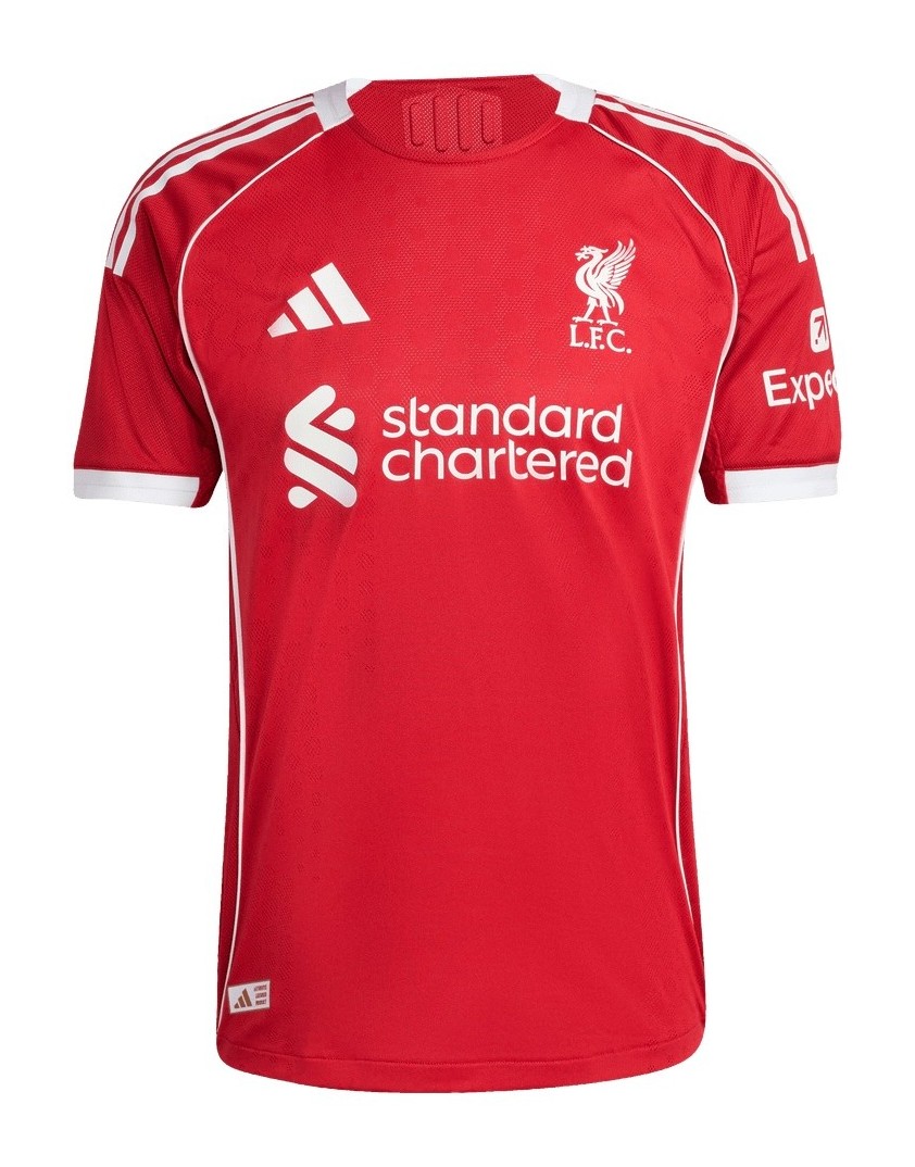 Primera equipación de LiverpoolFC 25-26