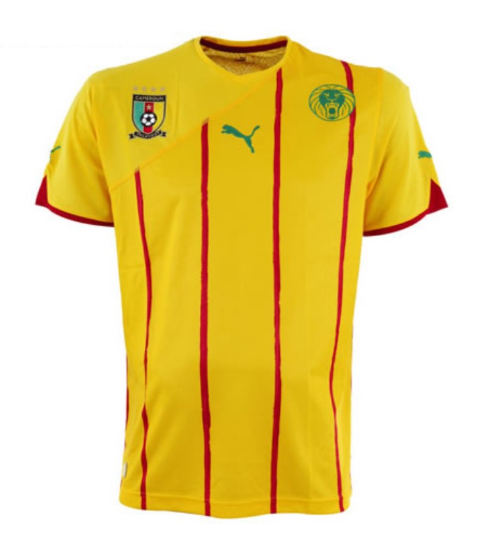 Segunda equipación de Camerún 2010