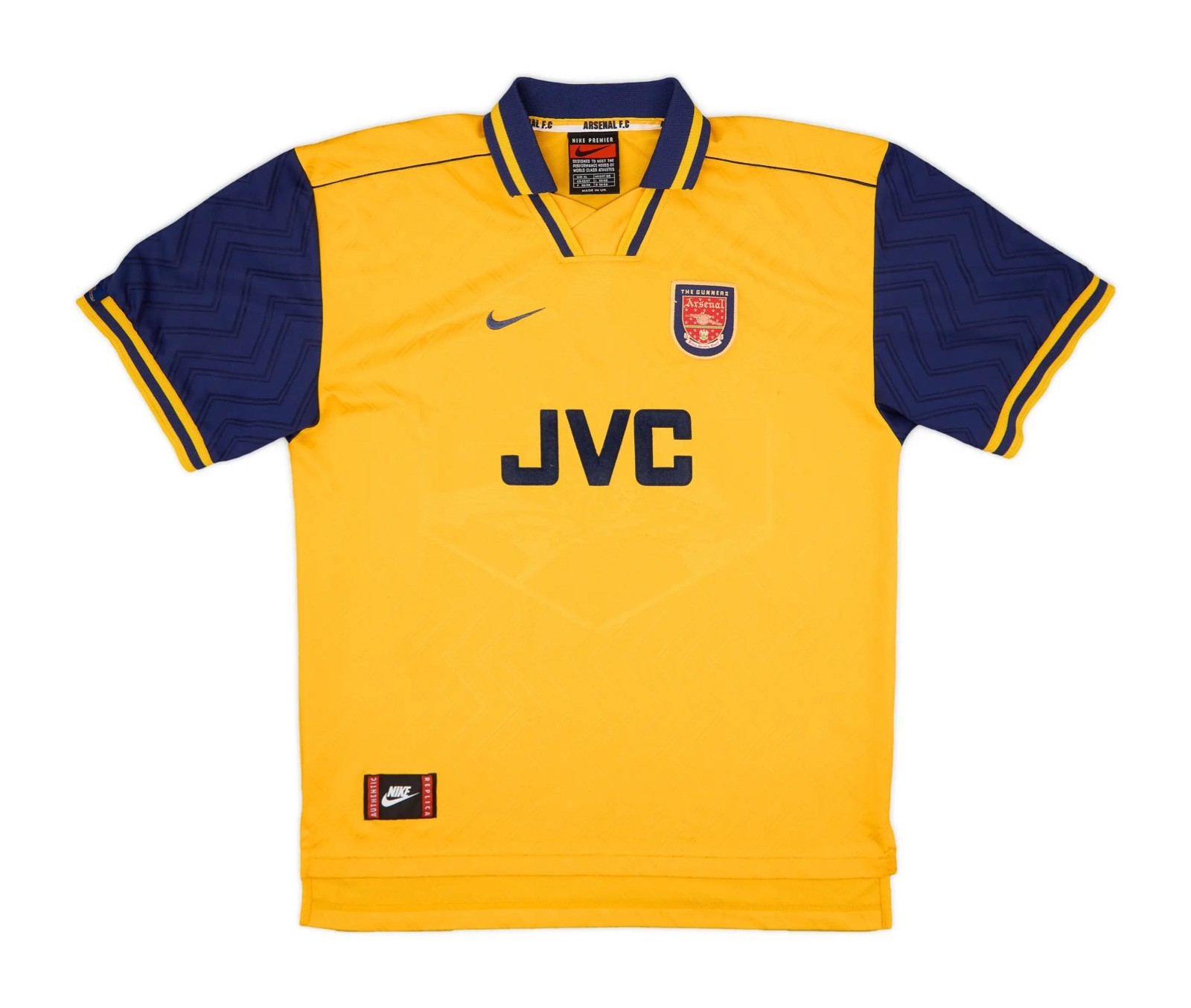 Segunda equipación de Arsenal 96-97