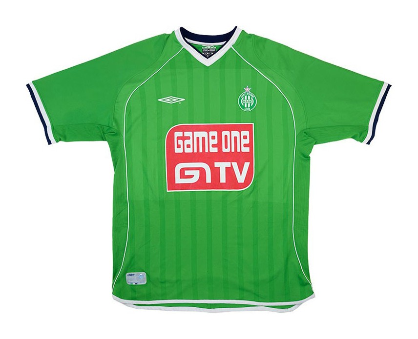 Primera equipación de Saint-Étienne 01-02