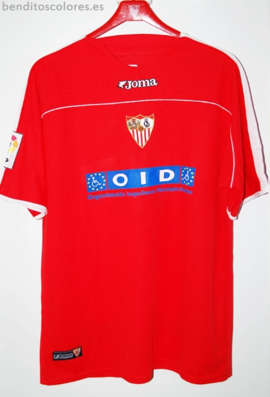 Segunda equipación de Sevilla FC 02-03
