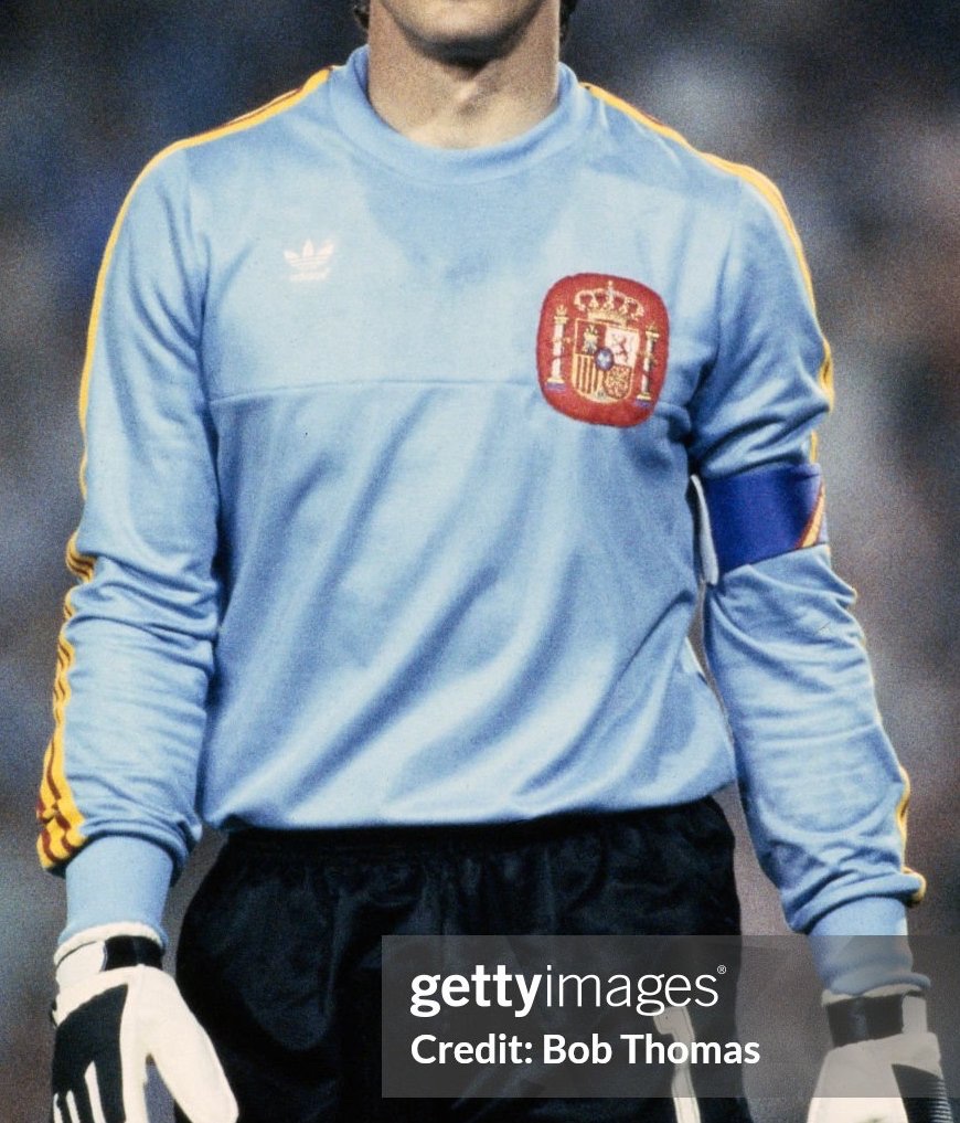 Equipación de portero de España 1982