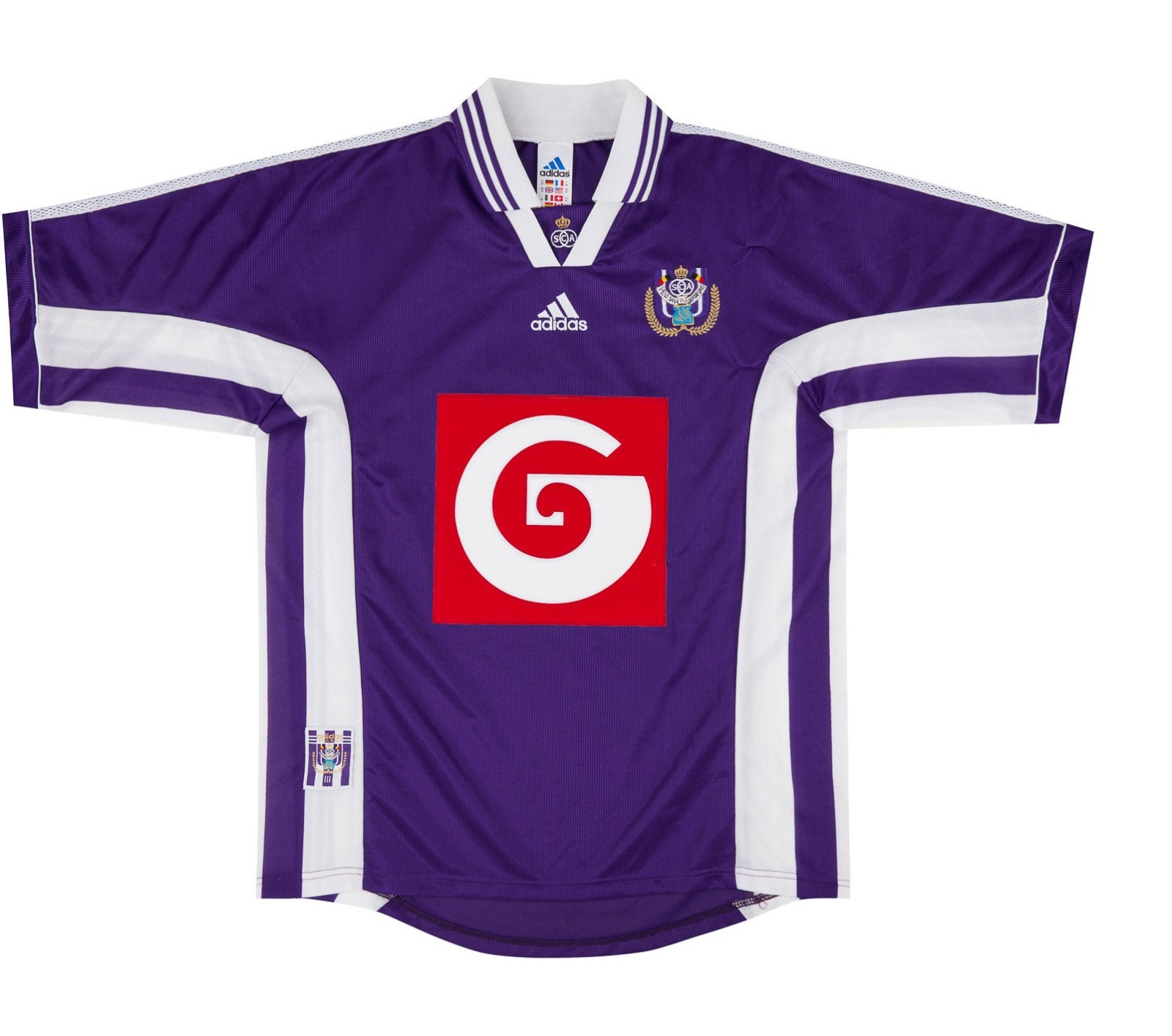 Primera equipación de Anderlecht 98-99