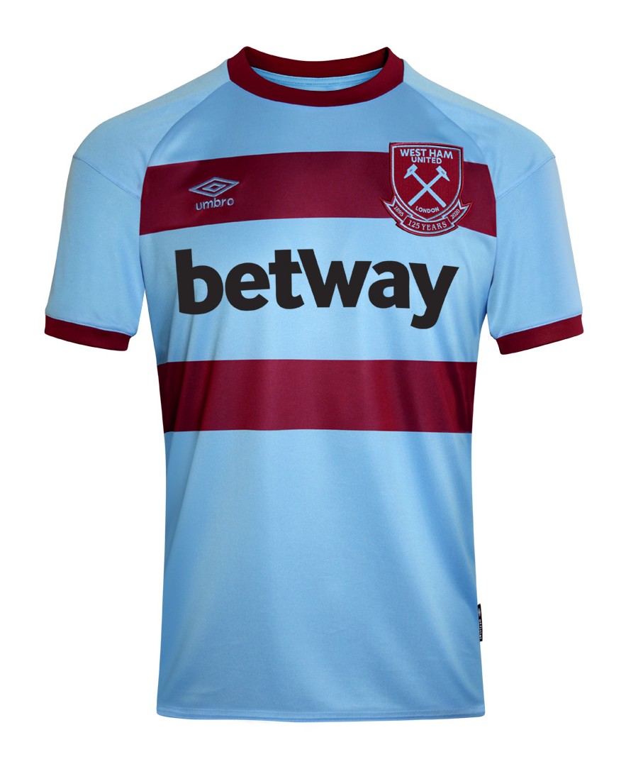 Segunda equipación de West Ham United 20-21