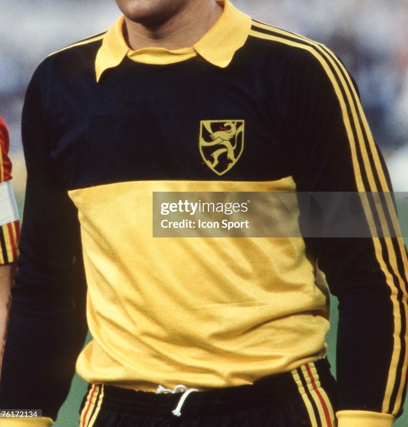 Equipación de portero de Bélgica 1980