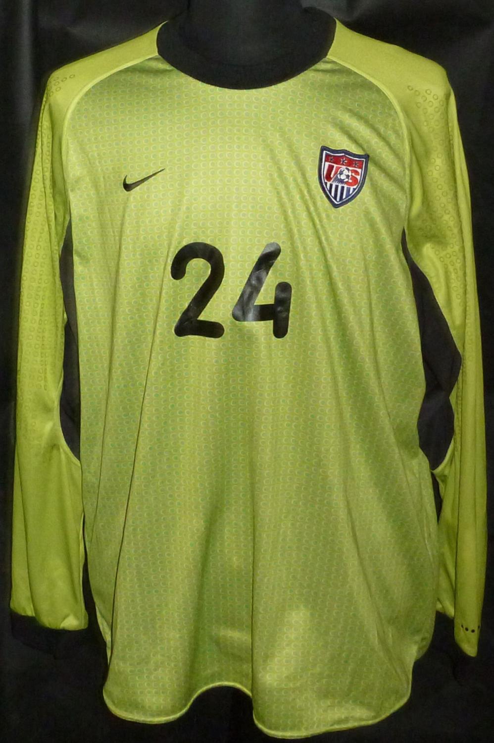 Equipación de portero de Estados Unidos 2002