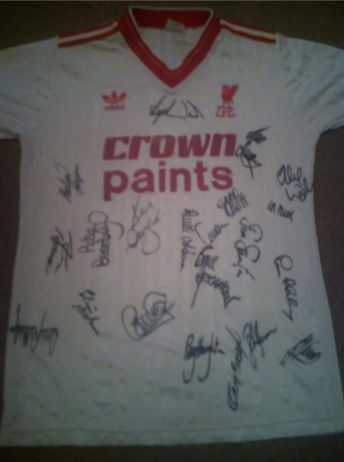 Segunda equipación de LiverpoolFC 87-88