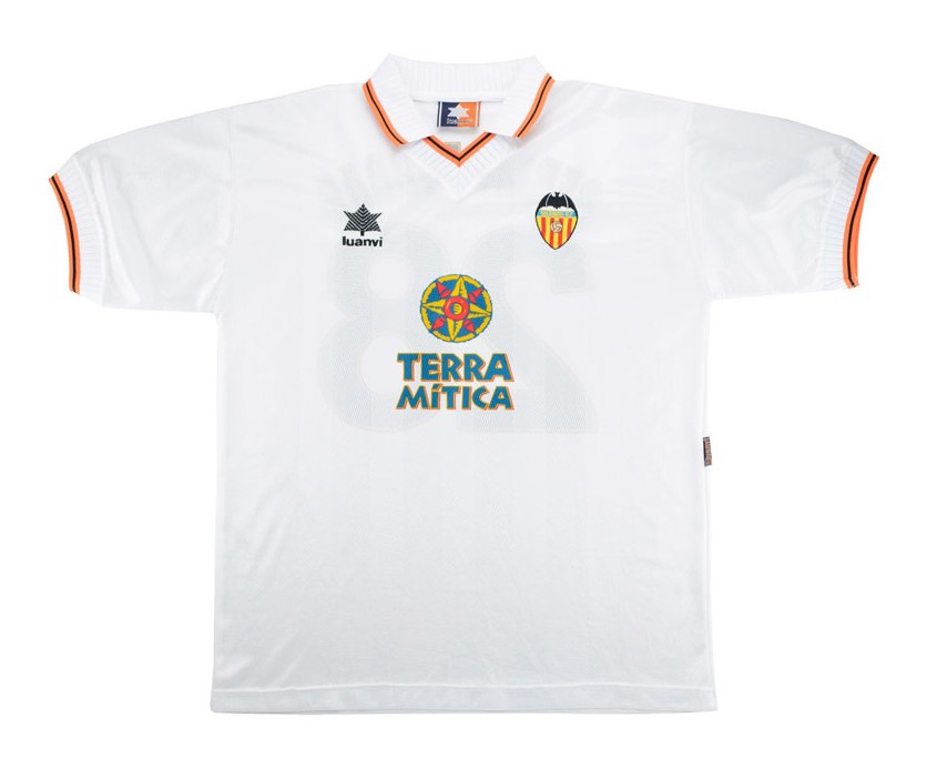 Primera equipación de Valencia 98-99