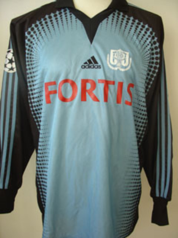 Equipación de portero de Anderlecht 01-02