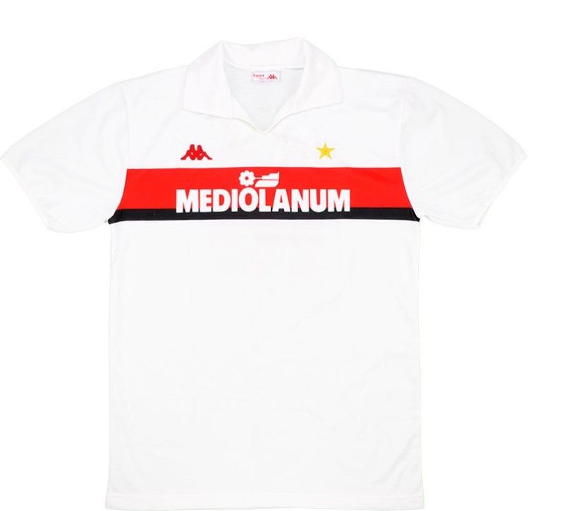Segunda equipación de Milan 87-88