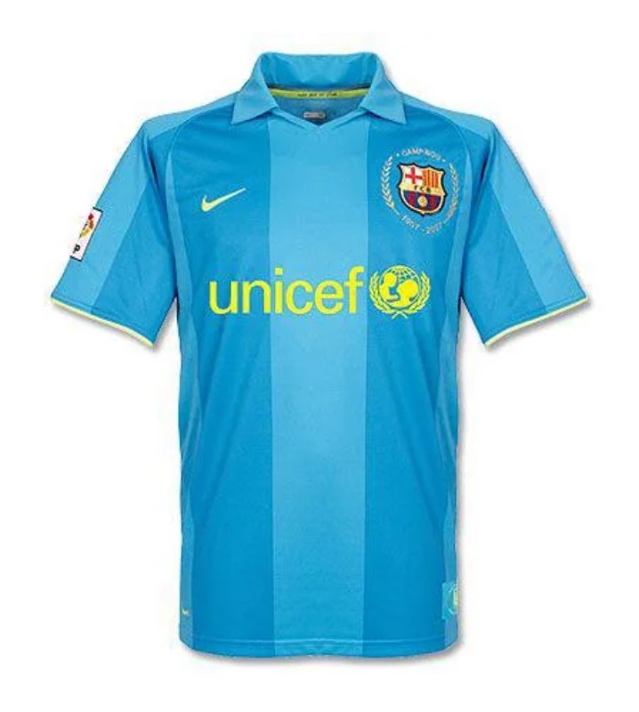 Segunda equipación de Barcelona 07-08