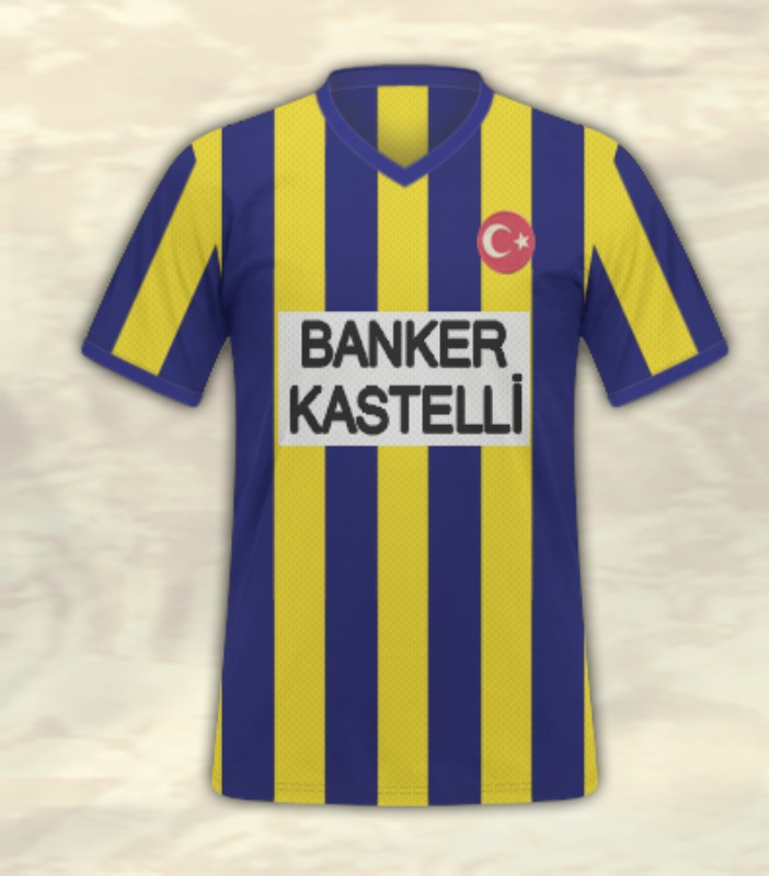 Primera equipación de Fenerbahçe 80-81