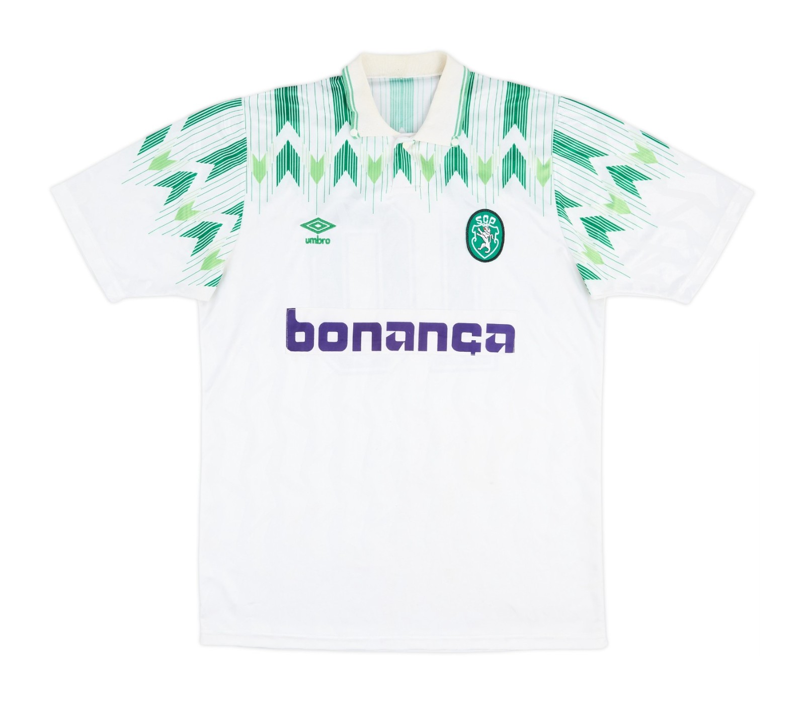 Segunda equipación de Sporting de Portugal 90-91