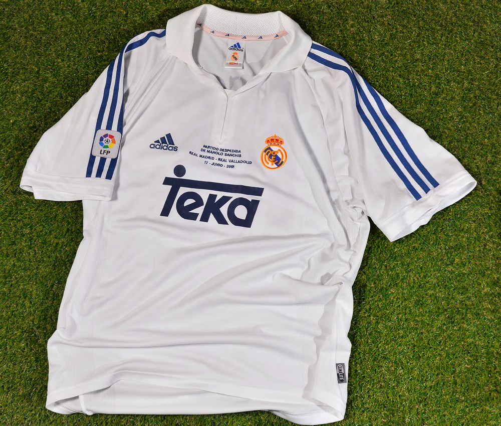 Primera equipación de Real Madrid 00-01