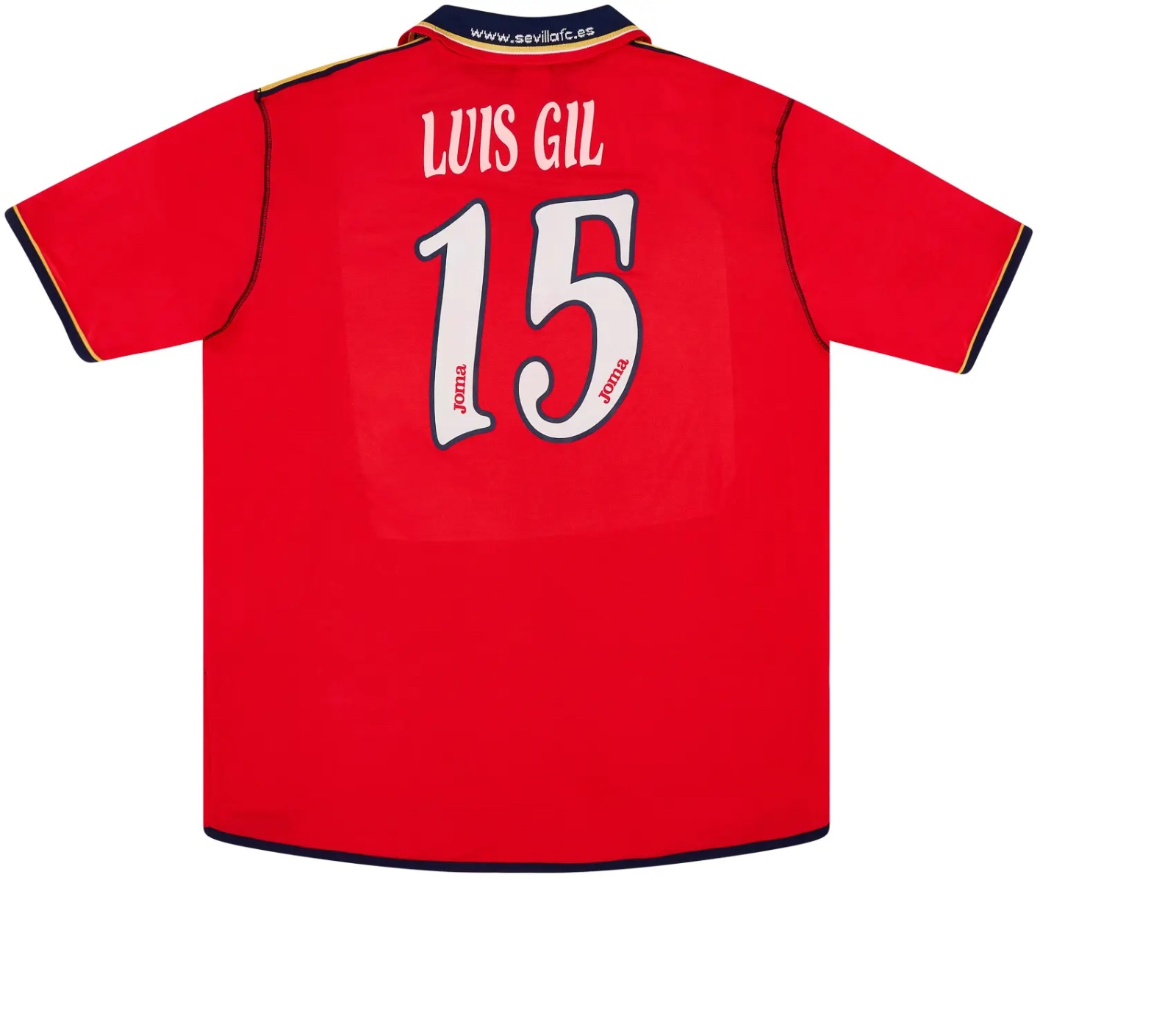 Segunda equipación de Sevilla FC 01-02
