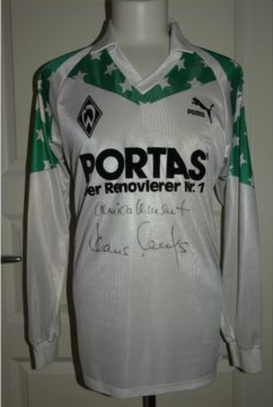 Primera equipación de Werder Bremen 88-89