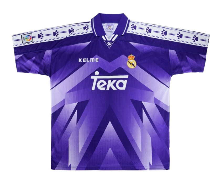 Segunda equipación de Real Madrid 96-97