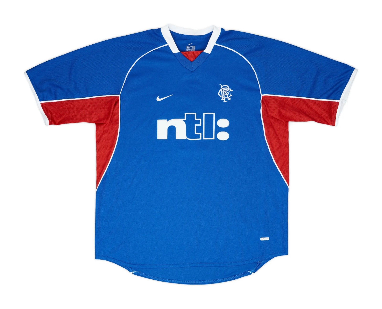Primera equipación de Glasgow Rangers 01-02