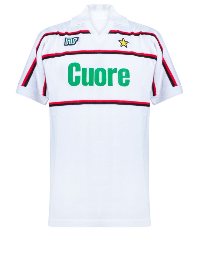 Segunda equipación de Milan 83-84